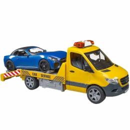 Іграшкова техніка Bruder Набір моделей Евакуатор MB Sprinter з Roadster свет, звук (02675)