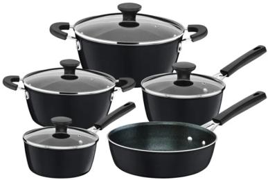 Набір каструль TRAMONTINA Glenz 28699/610 Stone Gray