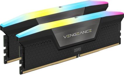 Оперативна память Corsair 32GB (2x16GB) DDR5 6000 MHz CL38 Vengeance RGB Black (CMH32GX5M2B6000C38)