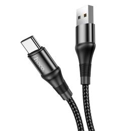 Дата-кабель Hoco X50 USB-A (тато)  -  USB-C (тато), 1m Black 3A (6931474734235)