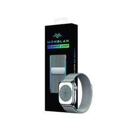 Ремінець для смарт-годинника Monblan Milanese Series Silver для Apple Watch 42/44/45/46/49mm Silver