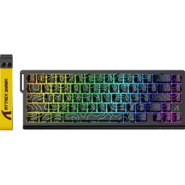 Клавіатура Attack Shark X68 RGB HE Magnetic Linear Switches Black Contours (AS-6972792470634-BK)