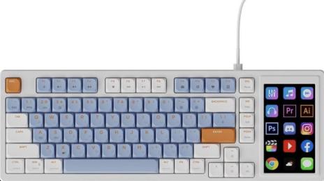 Клавіатура Ajazz AKP815 Brown Switch White