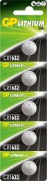 Батарейка GP CR1632 Lithium 5шт