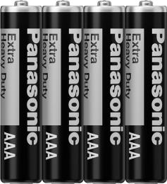 Батарейка Panasonic Extra Heavy Duty (R03NP/4S) вугільно-цинкова AAA R3 плівка, 4 шт.