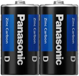 Батарейка Panasonic General Purpose (R20UPT/2S) вугільно-цинкова D R20 плівка, 2 шт.
