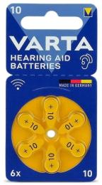 Батарейка Varta 10 PR70 BL 6 шт для слухових апаратів