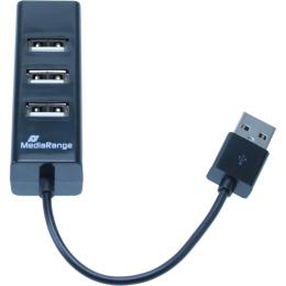 USB-хаб MediaRange USB 2.0 Hub 1:4 Black (MRCS502)