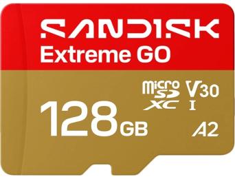 Карта памяті SanDisk Extreme GO SDXC 128GB UHS-I V30 A2 (SDSQXGN-128G-GN6MN)