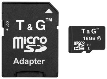Карта памяті EpiK T&amp;G UHS-1 microSDHC Class 10  -  16GB Black з адаптером