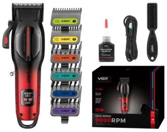Машинка для стрижки VGR V-026 Black Red