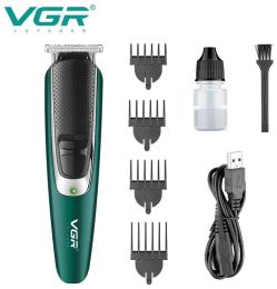 Машинка для стрижки VGR V-176 Black Green