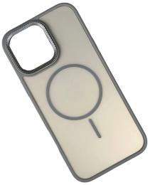 Чохол-накладка Infinity MagSafe Corrugated Cover для iPhone 16 Pro Max Gray
