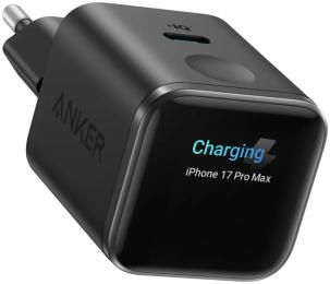 Адаптер живлення для телефона Anker Nano Charger 45W with Smart Display Black Stone (A121D311, A121DG11)