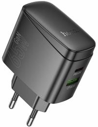 Адаптер живлення для телефона Hoco CS63A Bright Black PD65W