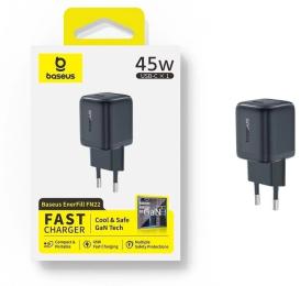 Адаптер живлення для телефона Baseus EnerFill FN22 Black 45W USB-C
