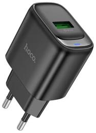 Адаптер живлення для телефона Hoco C140A Black 1xUSB, 18W