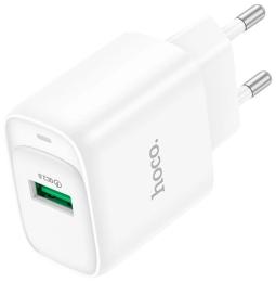 Адаптер живлення для телефона Hoco C140A White 1xUSB, 18W