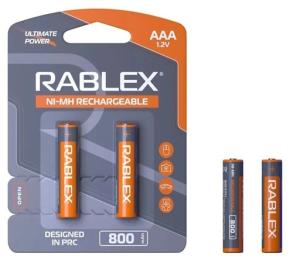Акумулятор Rablex AAA R03 800mAh 2 шт (75419)