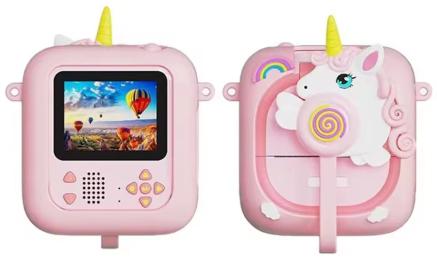 Камера миттєвого друку Infinity Unicorn VIP Pink + 6 рулони паперу + чохол