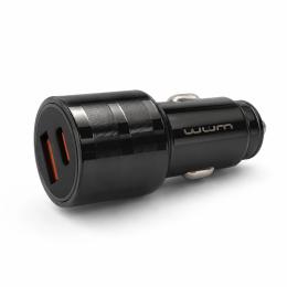 Автомобільний адаптер для телефона WUW C279 PD30W+25W Black (6978749570211)
