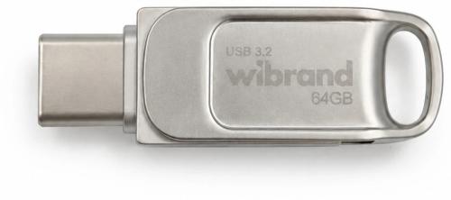 Флеш память Wibrand USB 3.2 Gen 1 Type-C Bee 64Gb Silver (WI3.2TC/BE64TC039S)