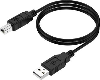 Дата-кабель Choetech CableOne Printer Cable USB-A to USB-B 480Mbps 2m Black (AB0060-2M-BK)