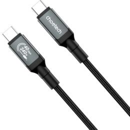 Дата-кабель Choetech HyperLink Cable USB-C to USB-C 40GBps 240W 2m Black (XCC-1042-GY)