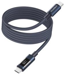 Дата-кабель Choetech XCC-1067 Magnetic USB-C (тато) to USB-C (тато) PD60 Вт 1.2 м Dark Blue (XCC-1067-BU)