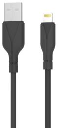 Дата-кабель Choetech PowerSync Silicone Cable USB-A to Lightning 1m Black (XAL-0003-BK)