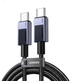 Дата-кабель Ugreen L513 USB-C to USB-C PD 3.1 240W Fast Charging Cable 2m Space Gray (45068)