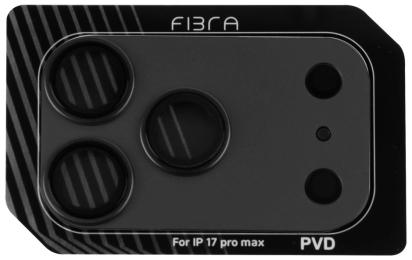 Захисне скло для камери Fibra Protective Camera Shield для Apple iPhone 17 Pro Max Black (010386-04)