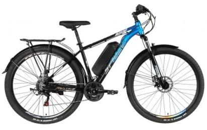 Велосипед SPACE з електроприводом 29 AL ePHAETON DD FR рама-18 36 B 13 А * г 500 Вт 2026 Black Blue (ELB-SP-29-004)