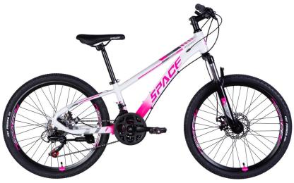 Велосипед SPACE AL 24 MERCURY DD FR рама-11 2026 White Pink (OPS-SP-24-066)