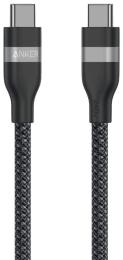 Дата-кабель Anker USB-C to USB-C Cable 0.9m 240W Upcycled-Braided Black (A82E2H11)