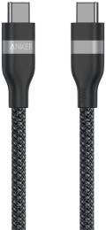 Дата-кабель Anker USB-C to USB-C Cable 1.8m 240W Upcycled-Braided Black (A82E2H12)