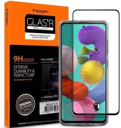 Захисне скло Spigen Glas.tR Slim для Samsung Galaxy A51 A515 Black 2pcs (AGL01372)