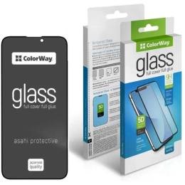 Захисне скло ColorWay 9H FC glue Anti-Spy для Apple iPhone 18 Pro Black (CW-GSFGASAI18P-BK)