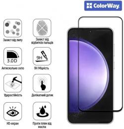 Захисне скло ColorWay 9H FC glue для Samsung Galaxy A57 Black (CW-GSFGSGA576-BK)