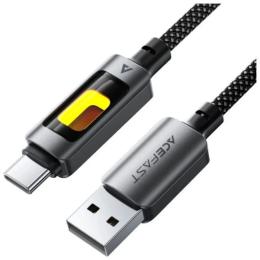 Дата-кабель Acefast C21-04 Black USB 2.0AM-Type-C M,1.2 м, 60W (6974316284673)