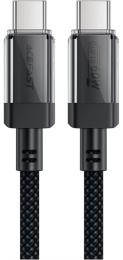 Дата-кабель Acefast C12-03 Black USB 2.0Type-C M-M,1.2 м,60W (6974316283317)