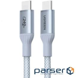Дата-кабель Ugreen L534 USB 3.1 Type-C M-M, 1 м, 240W Blue (75731)