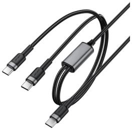 Дата-кабель Acefast C22-02 Black USB-C to 2*USB-C 100W (6974316285120)