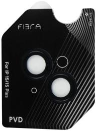 Захисне скло для камери Fibra Protective Lens для Apple iPhone 15/15 Plus Black (009971-01)