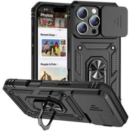 Чохол-накладка Ummi Camshield Serge Ring для Apple iPhone 16 Pro (6.3) Black (00000085080_7)