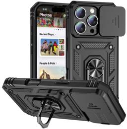 Чохол-накладка Ummi Camshield Serge Ring для Apple iPhone 16 Pro Max (6.9) Black (00000085081_7)