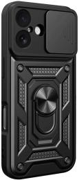 Чохол-накладка Ummi Camshield Serge Ring для Apple iPhone 17 (6.3) Black (00000087090_7)