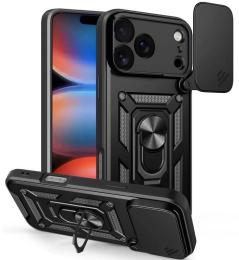 Чохол-накладка Ummi Camshield Serge Ring для Apple iPhone 17 Pro/18 Pro (6.3) Black (00000087091_7)