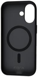 Чохол-накладка Fibra Double Side Case with MagSafe для Apple iPhone 16 Black (009732-03)
