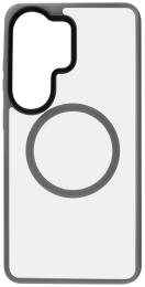 Чохол-накладка Fibra Metal Buttons with MagSafe для Samsung Galaxy S26 Ultra Gray (009794-02)